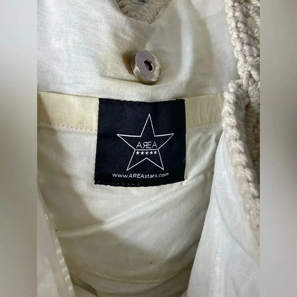 Area Stars Macrame Fringe Boho Handbag